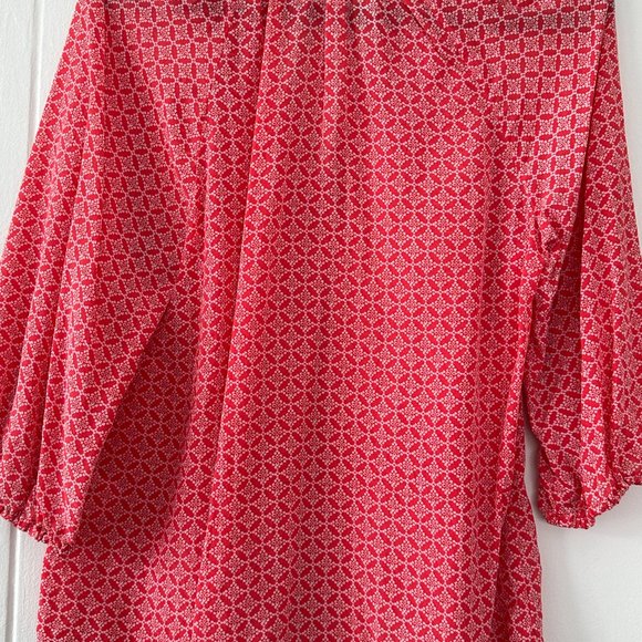 Joie Silk Shirt - Like New - Lipstick Red - Picture 4 of 4
